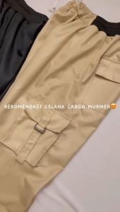 Celana Panjang Sirwal Cargo Pants Gray Pria Wanita - Model Terbaru Kargo Highwaist Premium Laki laki Perempuan