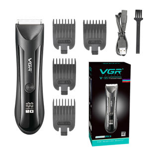 VGR Groin Body Pubic Hair Trimmer For Men&Women Electric Beard Clipper Ball Shaver Groomer Rechargeable,Ceramic Blade,Wet Dry