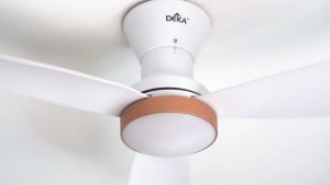 DEKA CONCEPT Mini / Mini LED Series 34" / 42" 3 Blades DC Motor 7 Speed Forward + 7 Speed Reverse Magnesium / White Ceiling Fan NEW Design Ceiling Fan 18W LED 3 Color