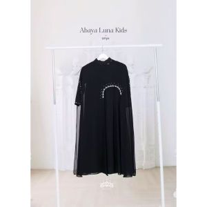 Gamis Anak Abaya Luna free phasmina UK MLXLXXL usia 5-18 thn bahan Ceruty / gamis abaya