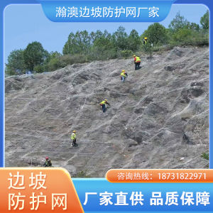 Mountain Landslide Prevention SNS Flexible S2 Active Rx Passive Rockfall Slope Protection Net Galvanized Steel Wire Rope Hanging Net