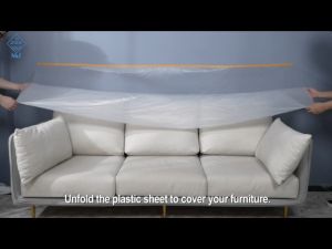 พลาสติกคลุมฝุ่น ยาว20เมตร พลาสติก พลาสติกปิดพ่นสี ชนิดมีเทปกาวในตัว เทปฟิล์มสำหรับงานพ่นสี