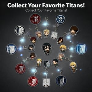 Bandai | Attack on Titan Acrylic Keychain in Stock Custom Logo Printed Creative Bag Charm Wholesale