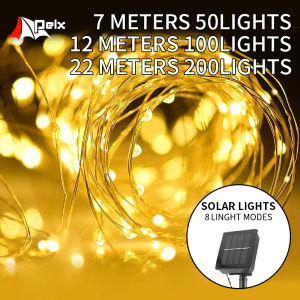 solar led lights 50/100/200 Led String Fairy Light Party Outdoor Christmas Decorate Garden Decoration lights