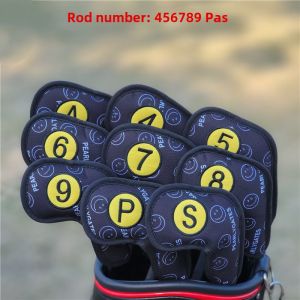 Pg Smiley Face Porsche WGC Five-Pointed Star Iron Stem Casing Golf Club Sleeve Rod Head Cover Protection Sleeve Magnet