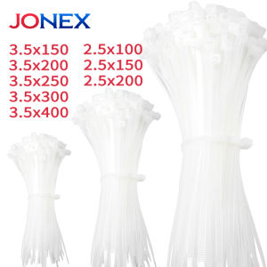 100PCS Plastic Ties Nylon Cable Zip Tie White Strong Self-locking Desk Organiser For Electrician Wire Management Garden Bundles