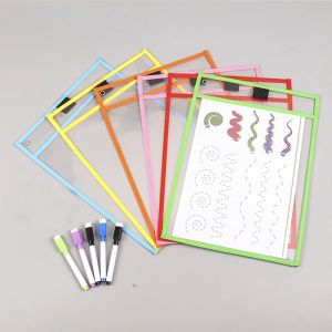 Túi Đựng Tài Liệu Chống Thấm Nước Trong Suốt Có Thể Xóa Được Cho Trẻ Em Túi Đựng Giấy Tập Viết Cho Trẻ Em Từ 3-10 Tuổi