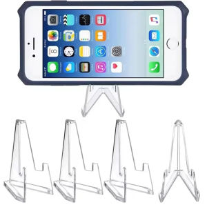 1-9PCS Triangular Card Display Stand Mini Acrylic Idol Photo Picture Holder Stands for Coin Sports Trading Cards Display Racks