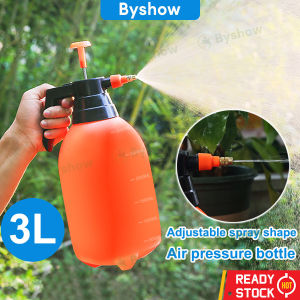 Byshow High Pressure Air Spray 3L Jet Water Air Pump Mist Bottle For Home Garden Plant Sprayer Multi Purpose Hand Watering Can Gardening Tools