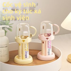 DUOCAN | Bộ Dụng Cụ Chăm Sóc Cá Nhân Cho Nữ Sinh Viên Ký Túc Xá Bao Gồm Cốc Đựng Toothbrush Holder