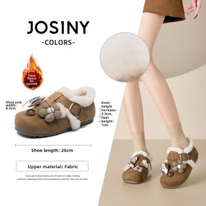 Josiny | Fleece Lined Slip-On Soft Sole Womens Clogs