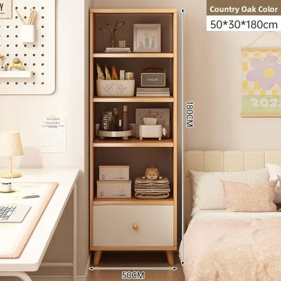 Corner Small Bookshelf Storage Cabinet