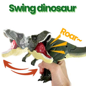 Press Swingable Dinosaur Toys for Kids 3 7 Year Old  Simulation of Tyrannosaurus Rex Model of Head and Tail Swing 300° Creative Trick Toys