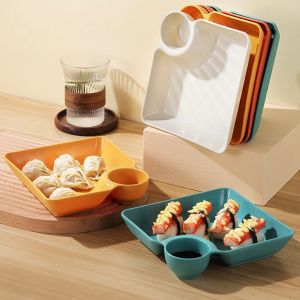 Snack Plate French Fried Chicken Dumpling Plate Snek Pinggan Kentang Ayam Goreng Pinggan