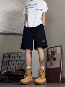 American Style Fitness Shorts Mens Summer Thin Sporty Outdoor Running Pants Quick Dry Triangle Label Youth Fashion Brand