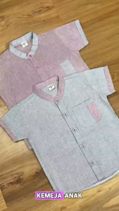 Little Esquina Baju Koko Anak Bahan Katun Lengan Pendek LE 2054