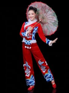 Quần Áo Biểu Diễn Lân Vũ Đông Xuân Cho Nữ Quần Áo Khiêu Vũ Vuông Sườn Xám Quần Áo Biểu Diễn Sườn Xám Dành Cho Nữ