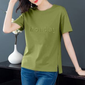 QIAOXIZI | Slimming Loose Short Sleeve T-shirt for Women