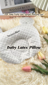 Akarana Baby Newborn Pillow Baby Latex Pillow Prevent Flat Head Pillow Shaping Pillow Bantal Baby New Version