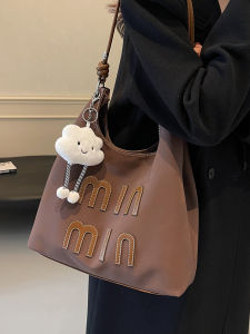 Retro Matte Womens Shoulder Bag Large Capacity Casual Commuter Handbag Fashion Trend Spring Summer New Moon Bag Handbag