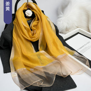 Long Silk Wool Scarf Hangzhou Style for Autumn Winter Cheongsam Gown Two-Way Shawl New Design Silk Scarf Decorative Womens Accessory