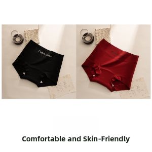 Miiow | Pure Cotton Sports Underwear For Women Antibacterial Seamless Breathable Ladies Boxer Briefs Comfortable Mid Waist Design