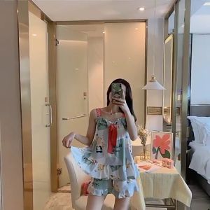 Đồ ngủ nữ ✨ Đồ mặc nhà 2 dây  cute nhiều họa tiết siêu xinh D639 ✨  Bộ ngủ cute cotton mềm mại