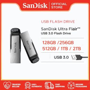 USB ไหวพริบ SanDisk Ultra 3.0แฟลชไดร์ฟ128GB-2TB | การถ่ายโอนเมกะไบต์/วินาที150ความเร็วสูง | การจัดเก็บที่ปลอดภัยและเชื่อถือได้สำหรับพีซี