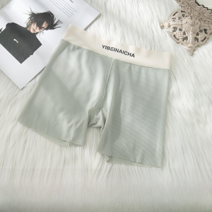 MiiOW | Quần an toàn Ice Silk cho nữ mùa hè mỏng không đường may nâng hông quần lót hai trong một không cuộn viền quần lót