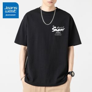 Jeanswest | Trendy Cotton Loose-fit Round-neck T-shirt