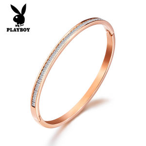 PLAYBOY bracelet for women rose gold diamond bracelet elegant style with free gift box