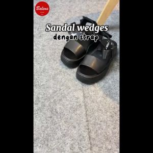 BL- 88-1 Sepatu Sandal Platform Wanita Kick Off Sandal Wedges Import Sandal Wedges Jelly Tali Belakang