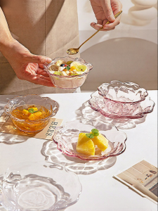 MODERN SWEETHOME | Transparent High-end Glass Dessert Bowl