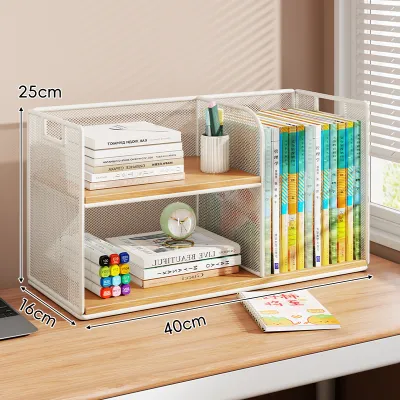 Multi-Layer Desktop Bookshelf Small Book Storage Rack Office File Organizer Student Desk Stand Cabinet Home Furniture Rack
