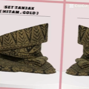 Set tanjak songket ready stock