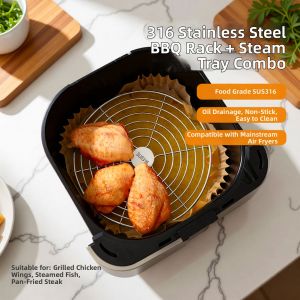 Jiaxun | Air Fryer Accessory Grill And Steaming Rack 316 Stainless Steel Food Grade