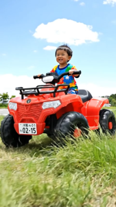 Japan Large Luxury ATV for kids Electric Ride On Rechargeable Outdoor Motorbike Music LED Lights