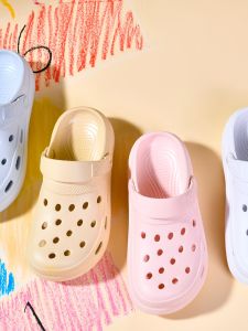 Womens Thick Bottom Slip-On Shoes 2025 New Anti-Slip Odor-Resistant Nurse Style Sandals Soft Sole Comfortable Summer Shoes