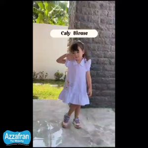 Caty Blouse | Baju Atasan Anak Perempuan & Dewasa | Dress Blus Katun Couple | Azzafran for Mommy