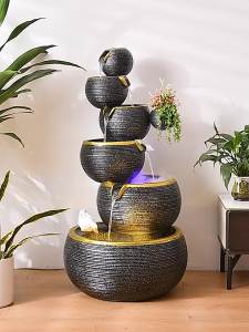 Simple Living Room Water Fountain Decoration Laminated Water Fish Pond European-Style Floor Water View Hotel Front Desk Decoration