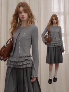 unifree | Áo Sweater Knit Ôm Dáng Viền Cạnh Sẵn Cho Mùa Thu