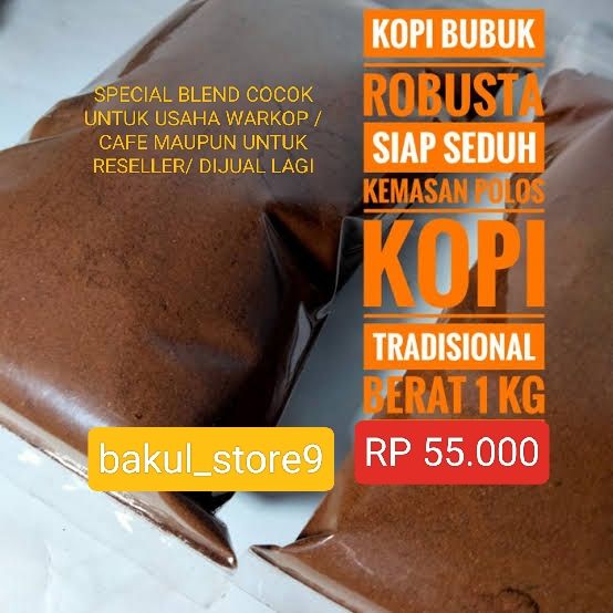 COFFEE GROUND / KOPI BUBUK POLOS KILOAN / 1 KG TERMURAH COCOK UNTUK