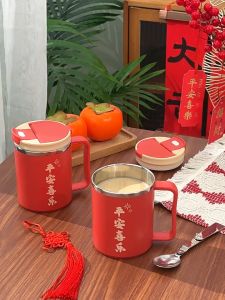 Stainless Steel Coffee Cup 304 with filter 500ml 保温杯304马克杯新款不锈钢杯带盖带茶漏上班族喝水杯咖啡杯 gift present 礼物 送礼 生日礼物