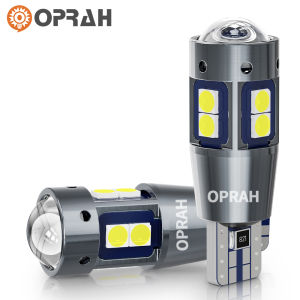 2X super bright t10 car led light bulb aluminium shell with Lens w5w 194 3030smd auto diode lamp for car 12V styling light white