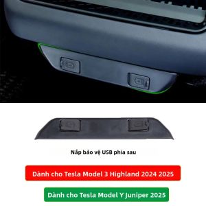 Ốp Che Cửa Gió Sau Chống Tắc Bảo Vệ Cửa Gió Điều Hòa Cho Xe Tesla Model 3 Y Juniper Highland 2025-2026 Phụ Kiện Nội Thất Xe Hơi