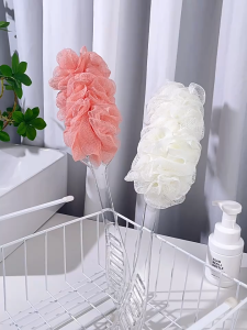 AIDA Long Handle Bath Long Handle Back Scrubber Brush Bubbly Soft Effective Berus Mandi Bertangkai Panjang长柄搓背沐浴刷不求人柔软搓澡