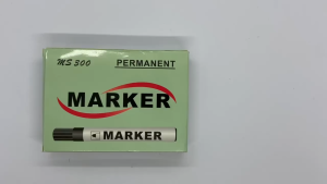 12Pcs/box Ms-300 Marker black school supplies permanent Waterproof color-fast big-end pen not erasabl