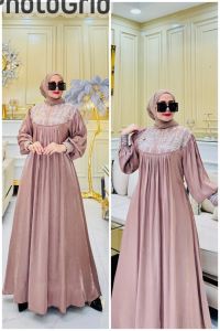 damla id gamis yuriko dress terbaru kekinian 2024 produk one collection