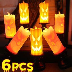 【🔥Halloween hot】Flameless LED Candle Lights Battery Operated LED Electronic Wishing Tealight Halloween Christmas Party Table Decoration Lighting