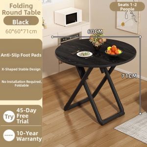 ZHUSHANXIA | Portable Folding Round Table